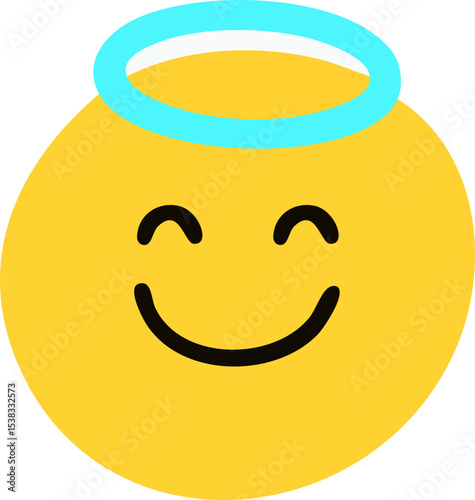 천사 얼굴 표정 동그라미 드로잉 이모티콘(face emoticon drawing sticker)