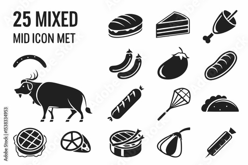 food icons set