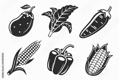 set of vegetables