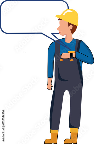 Construction Worker on Duty: A focused construction worker, meticulously checks his watch, ready for another productive work shift, highlighting dedication and the importance of punctuality.