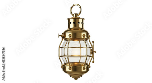Wallpaper Mural A radiant golden lantern glows with a warm light, its design both classic and visually appealing. Torontodigital.ca