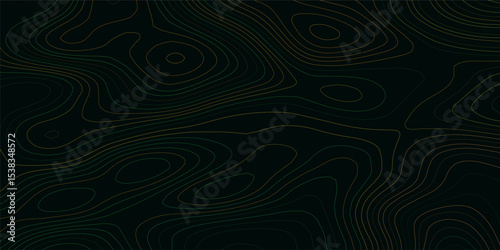 Orange and blue wavy abstract topographic map contour, lines Pattern background. Topographic map and landscape terrain texture grid. Wavy banner and color geometric form. Vector illustration.	
