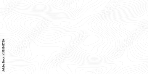 Abstract wavy curve geography topography lines contours map background. Topography white wave lines vector background.	