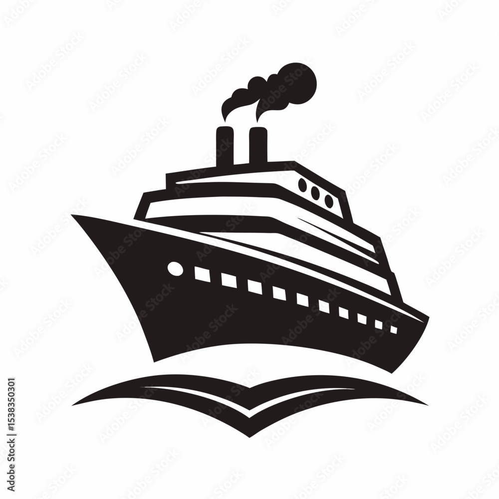 Obraz premium cruise ship icon