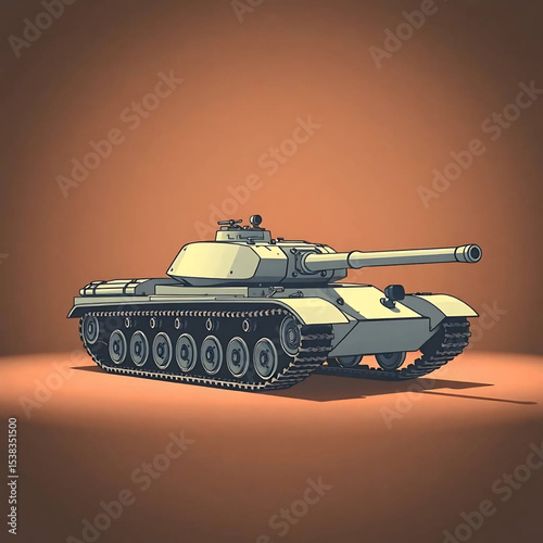 military tank in the desert