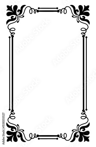 Frame Margin vector ornament
