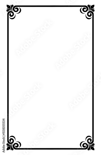 Frame Margin vector ornament
