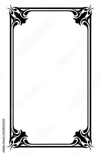 Frame Margin vector ornament