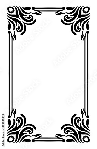 Frame Margin vector ornament