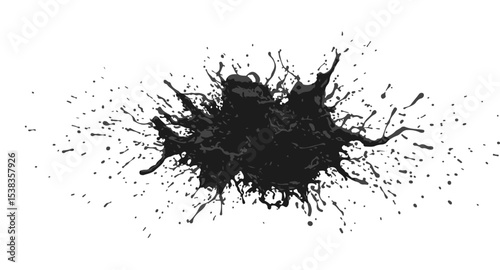 Wallpaper Mural black ink splat Torontodigital.ca