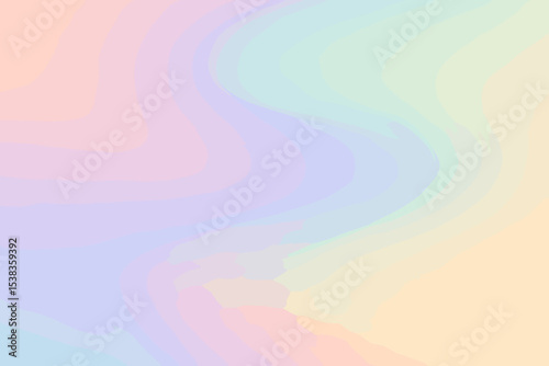 Pastel gradient background with soft rainbow colors. Abstract blurred texture wallpaper. Dreamy holographic aura aesthetic design. Modern mesh gradient vector illustration.
