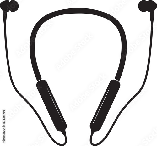 Headphones and a microphone, essential audio equipment, isolated on a white background for music and communication