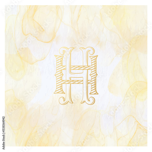 HH, logo HH, Letter HH,  Monogram HH, Wedding Monogram, Wedding Logo, Logo Design , Monogram Vintage