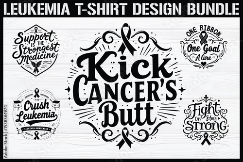 Leukemia Awareness T-Shirt Design Bundle