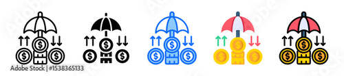 Hedge Fund Icon Multiple Style