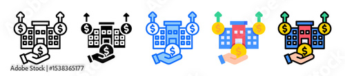 Capital Raising Specialist Icon Multiple Style
