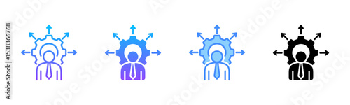 Capacity Multi Style Icon Set
