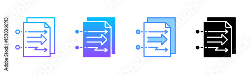 Mapping Multi Style Icon Set