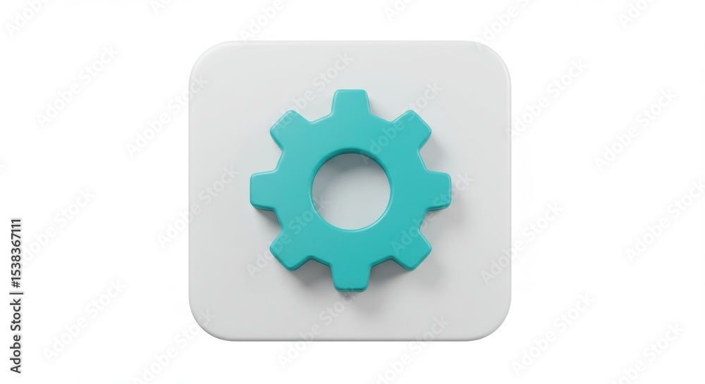 Settings Symbol on White Settings Symbol on White