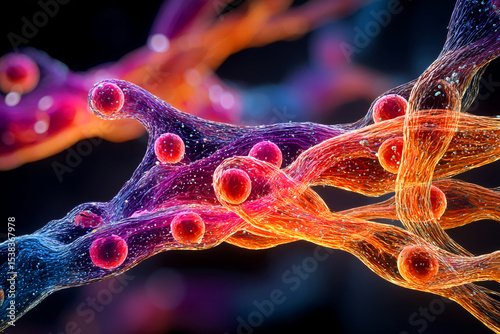 Cell fibers entangle the cell spheroids