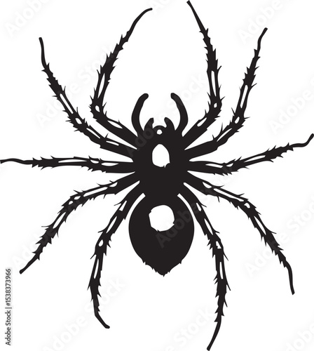 black widow spider 100% fully editable vector file