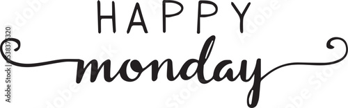 happy monday vector illustration of an abstract background