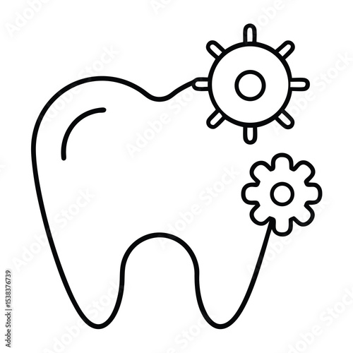 Tooth Mechanism with Gears