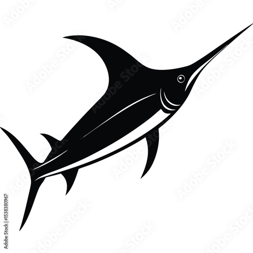 marlin fish vector