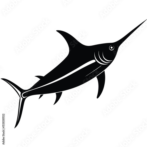 marlin fish vector