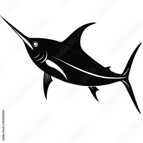 marlin fish vector