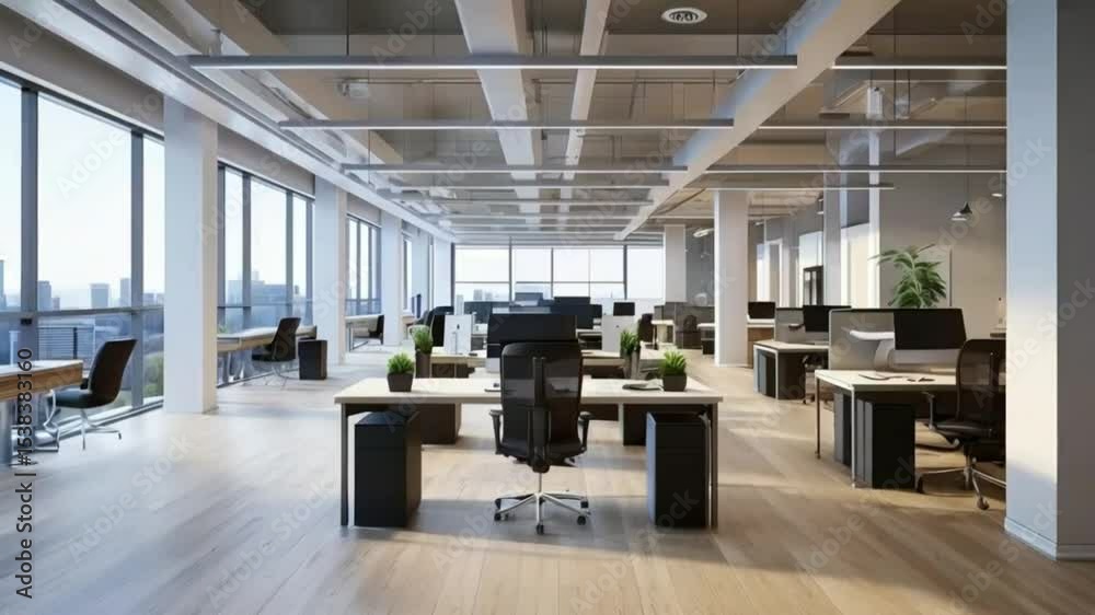 empty open space office..