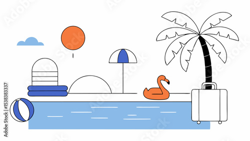 Summer Vacation at the Pool