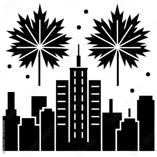 vector illustration of city skyline