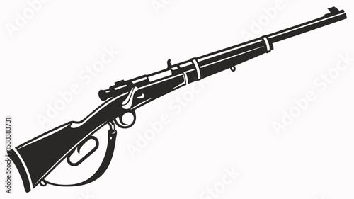 assault rifle vector illustration