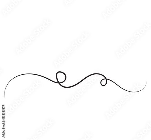 stylized abstract line.