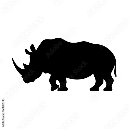 Raw Majesty: A Photorealistic, High-Definition 4K Portrait of a Rhinoceros Rendered with Cinematic Lighting and Striking Detail