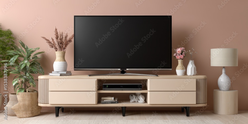 Fototapeta premium Modern television mockup banner