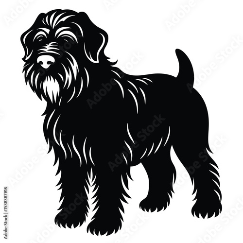 terrir dog vector icon set