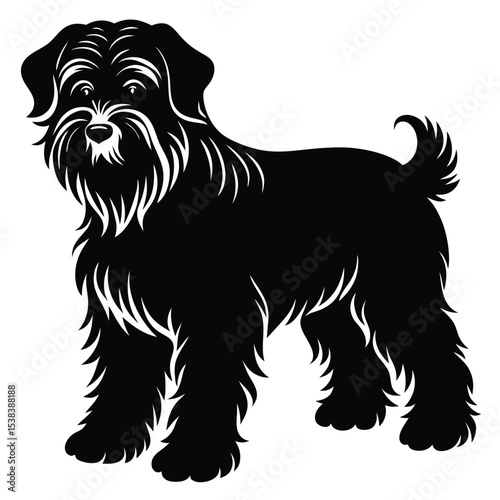 terrir dog vector icon set