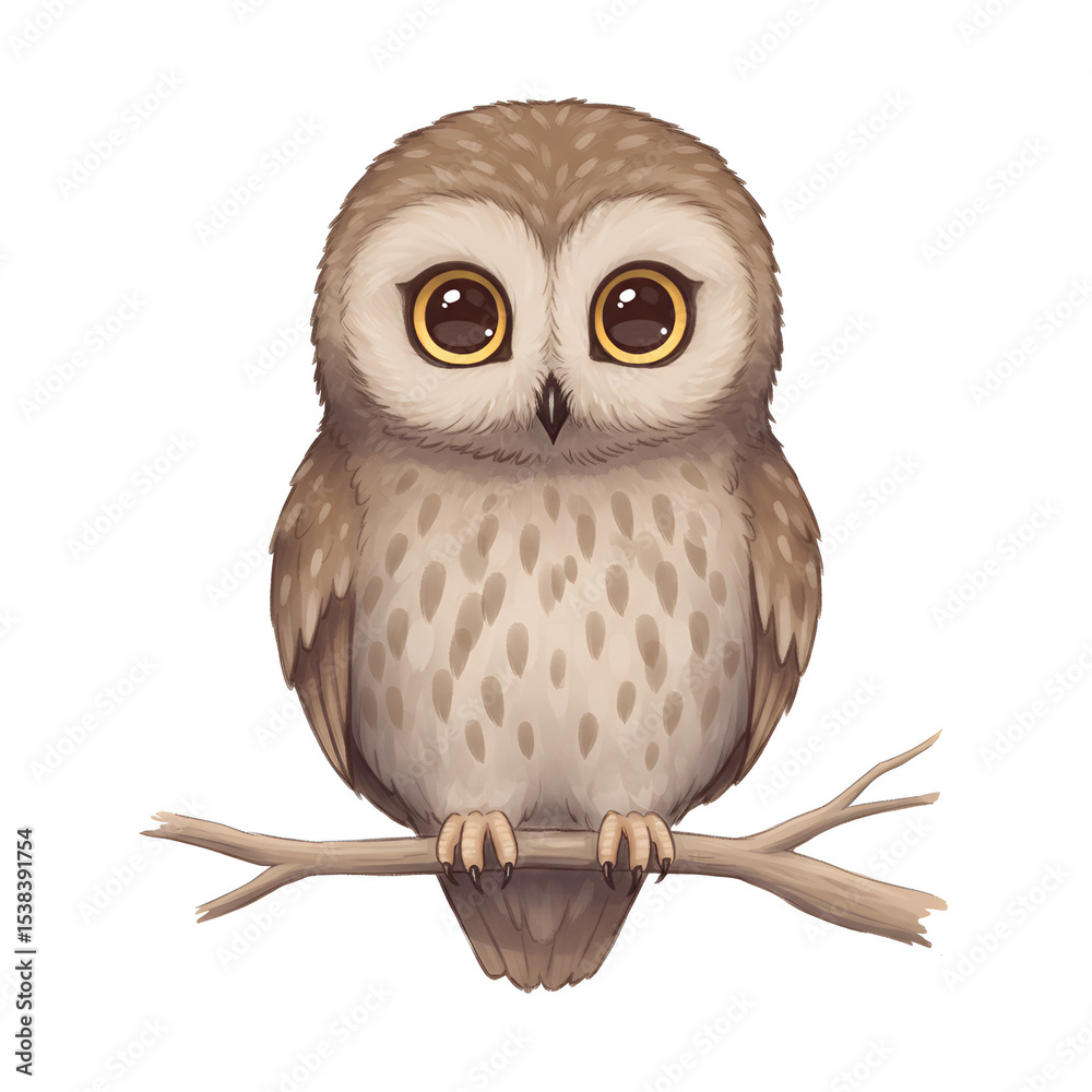 Naklejka premium great horned owl