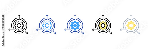 Agile Multi Style Icon Set