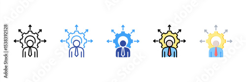 Capacity Multi Style Icon Set