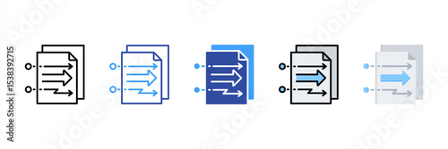 Mapping Multi Style Icon Set