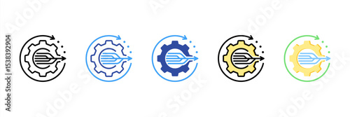 Automation Multi Style Icon Set