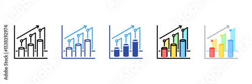 Economic Multi Style Icon Set
