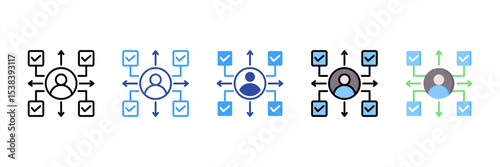 Multitasking Multi Style Icon Set