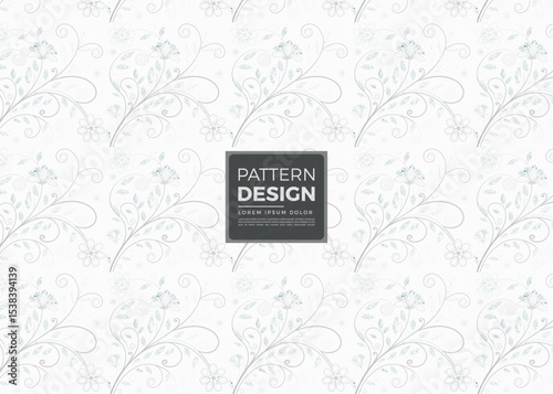 Elegant Floral Pattern Design with Intricate Details Subtle Color Palette for Sophisticated and Versatile Applications Decorative Background