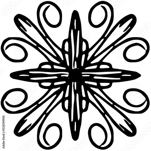 Illustration of abstract ornament