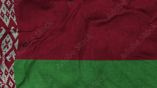 Belarus flag animation seamless loop. 4k