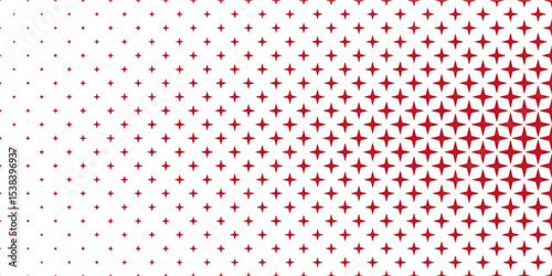 horizontal black halftone of cross and plus with sharp corners design for pattern and background.